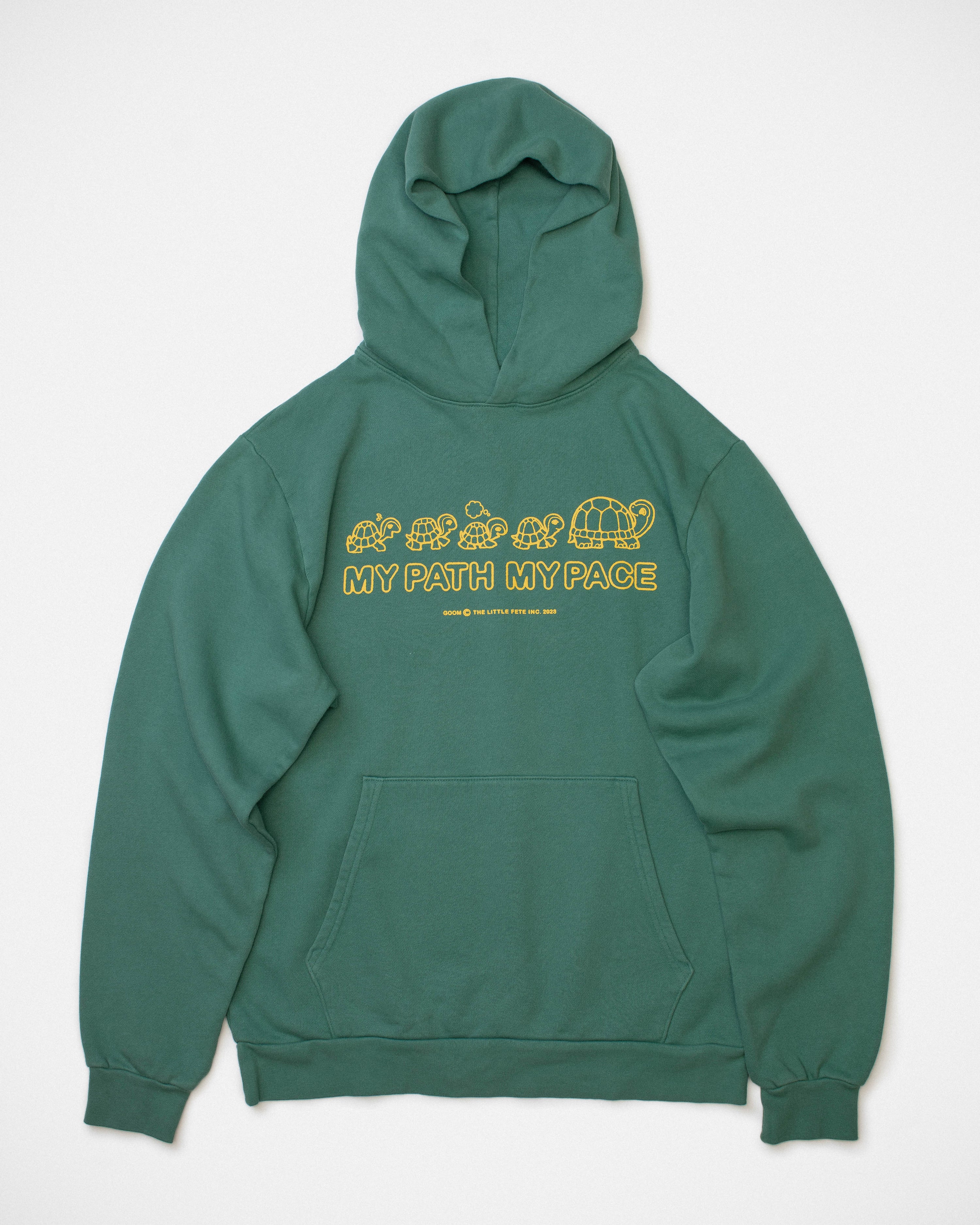 Turtle-ly Awesome Hoodie - Pine Green