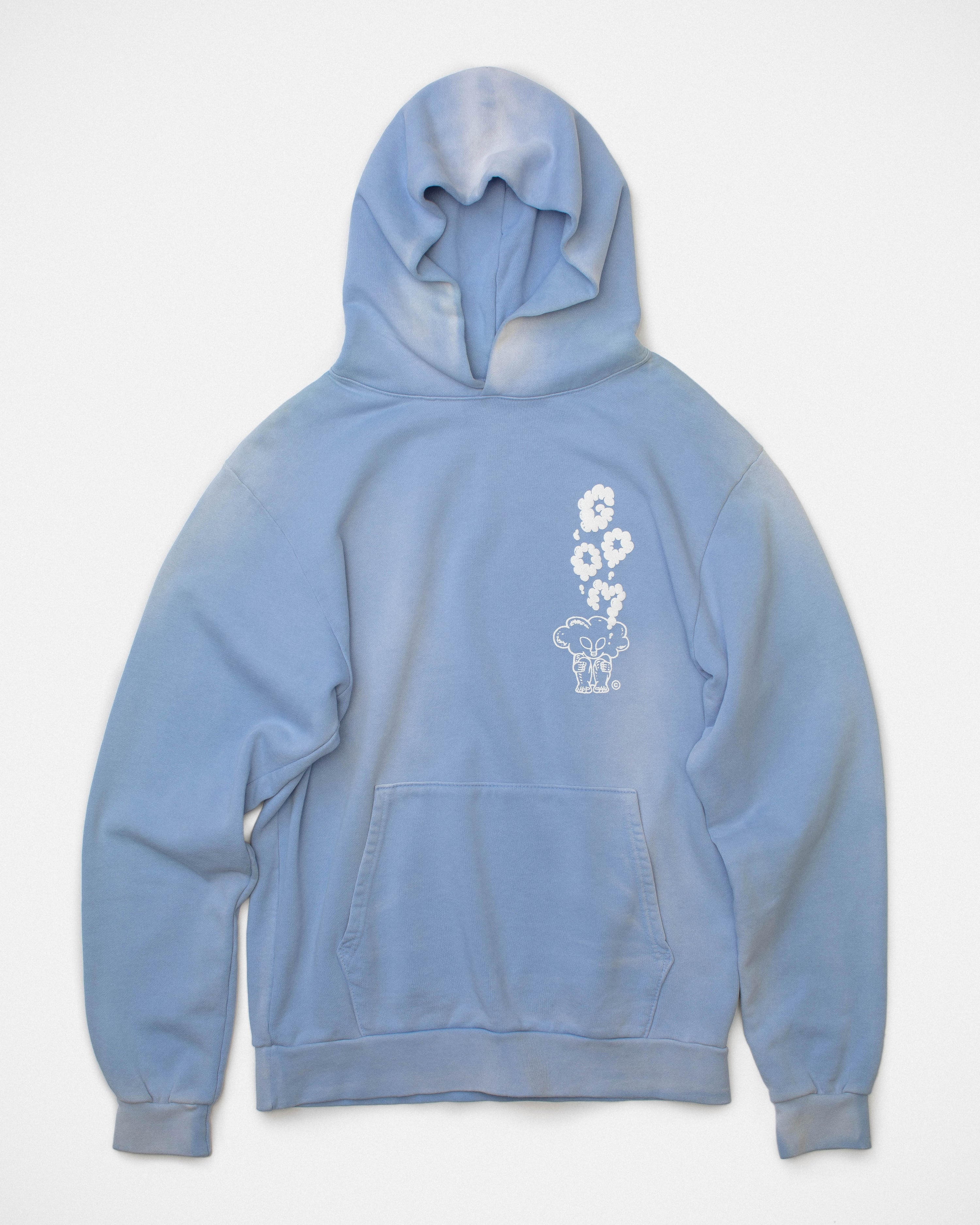 Dive Hoodie - Sun faded Rodium Blue