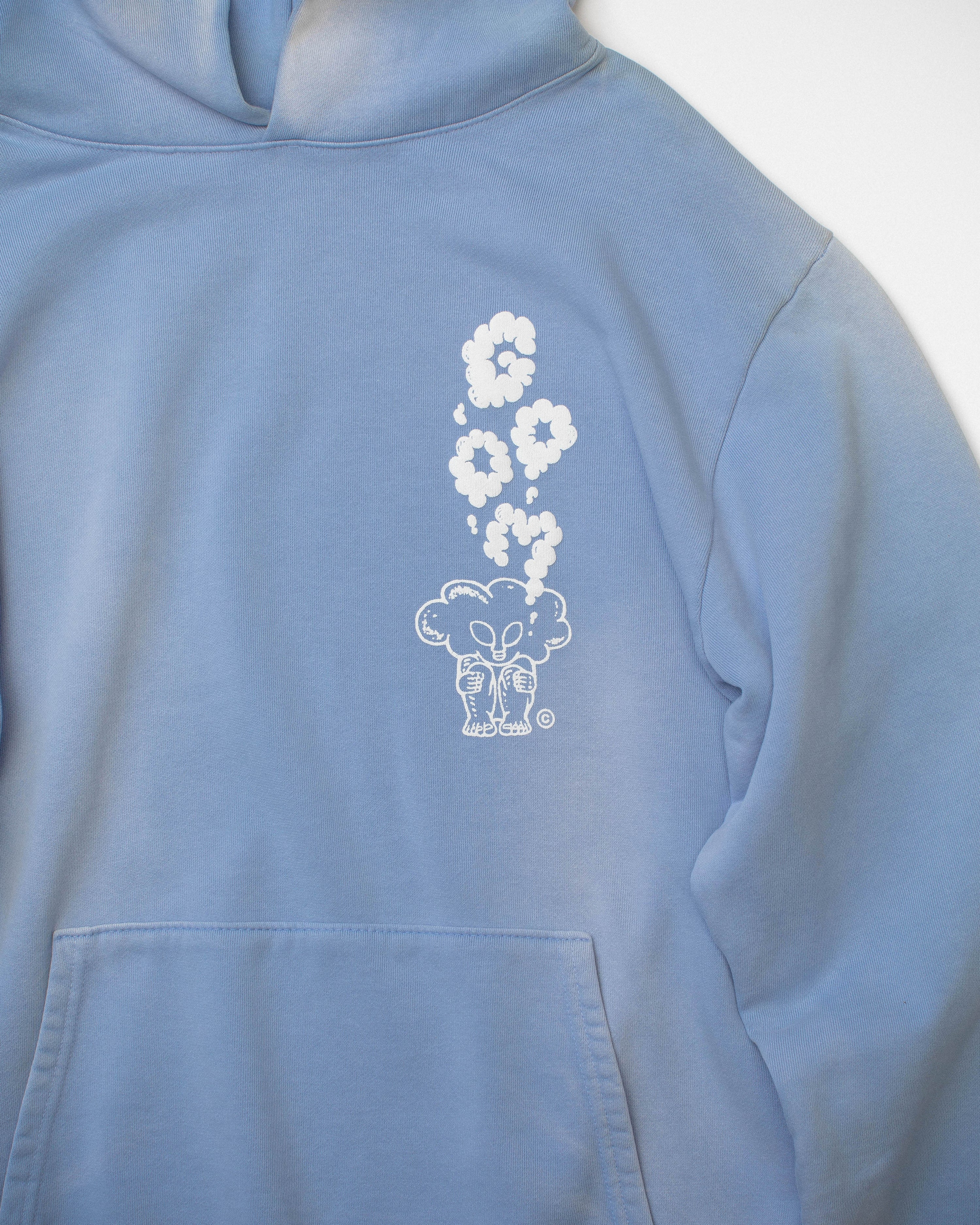 Dive Hoodie - Sun faded Rodium Blue