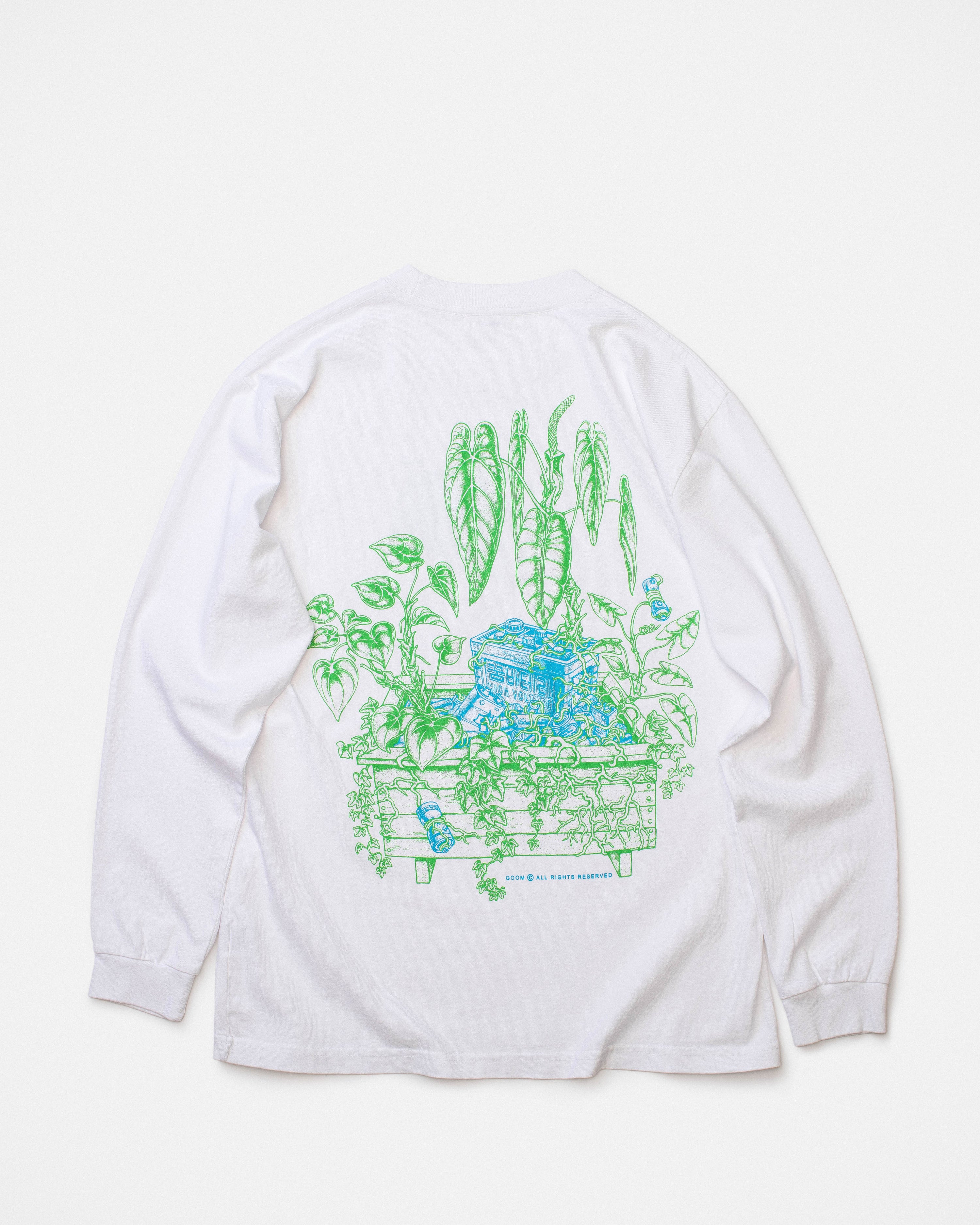 Electro Garden LS Tee - Optic White