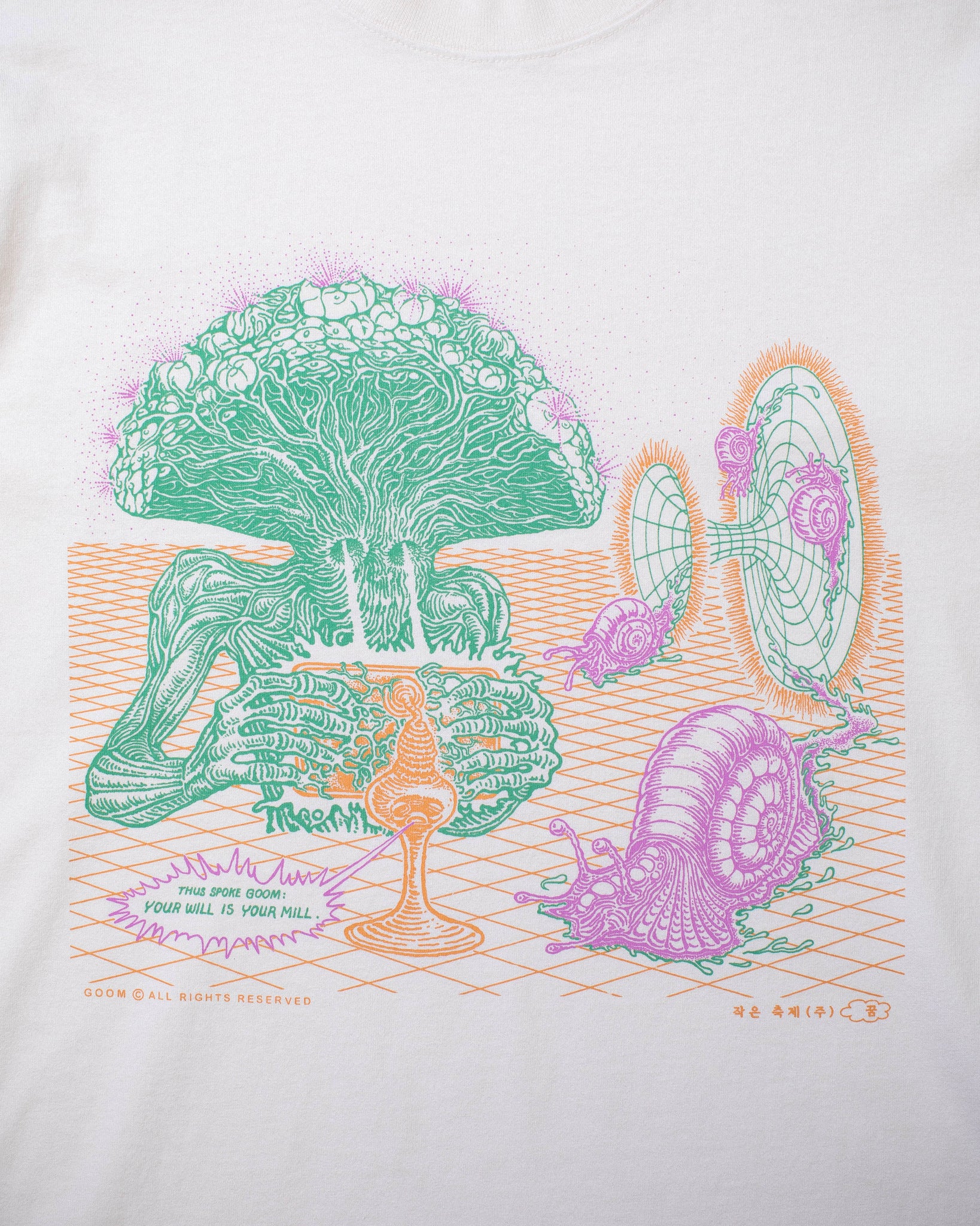 Fungi Connection LS Tee - Off White