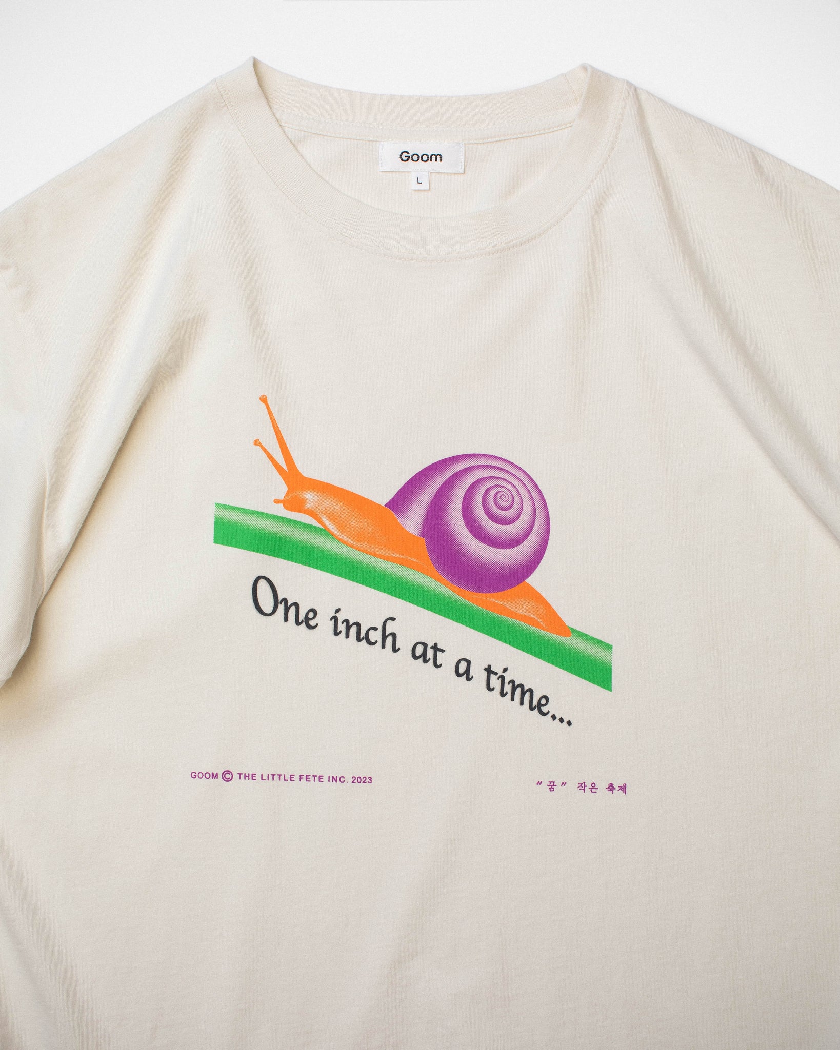 One Inch at a Time Tee - Egret