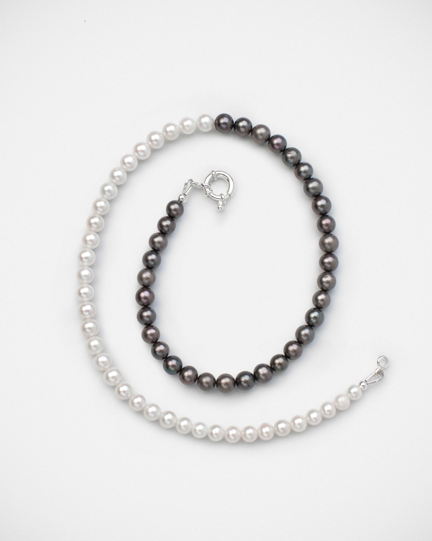 Yin Yang Necklace- White and Black