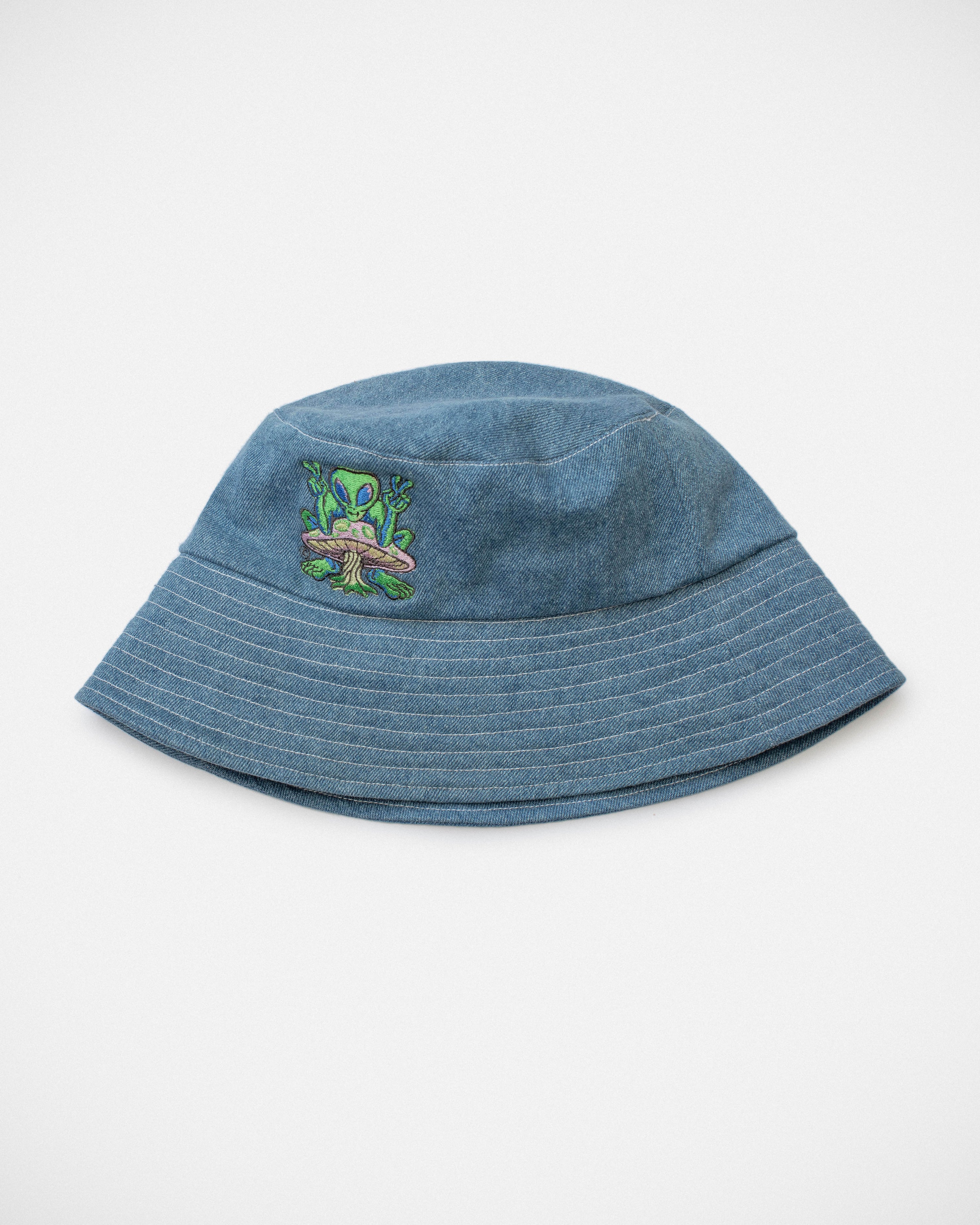 Denim Bucket Hat - Washed Blue